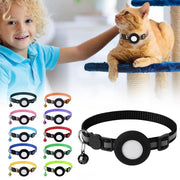 AirTag-Compatible Cat Collar – Reflective Adjustable Collar with Bell