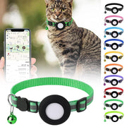 AirTag-Compatible Cat Collar – Reflective Adjustable Collar with Bell