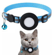 AirTag-Compatible Cat Collar – Reflective Adjustable Collar with Bell