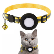AirTag-Compatible Cat Collar – Reflective Adjustable Collar with Bell