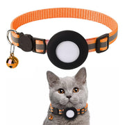 AirTag-Compatible Cat Collar – Reflective Adjustable Collar with Bell