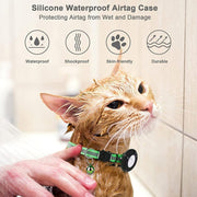 AirTag-Compatible Cat Collar – Reflective Adjustable Collar with Bell