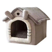 Cozy House-Style Pet Bed – Soft Indoor Bed for Cats & Small Dogs