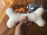 Plush Squeaky Bone Toy – Soft Interactive Dog Toy