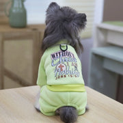 Cozy Four-Leg Dog Pajamas – Soft Fleece Winter Jumpsuit
