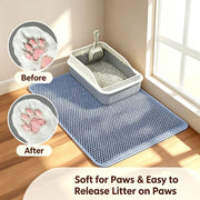 Double-Layer Cat Litter Mat – Easy-Clean Litter Catcher