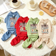 Cozy Four-Leg Dog Pajamas – Soft Fleece Winter Jumpsuit