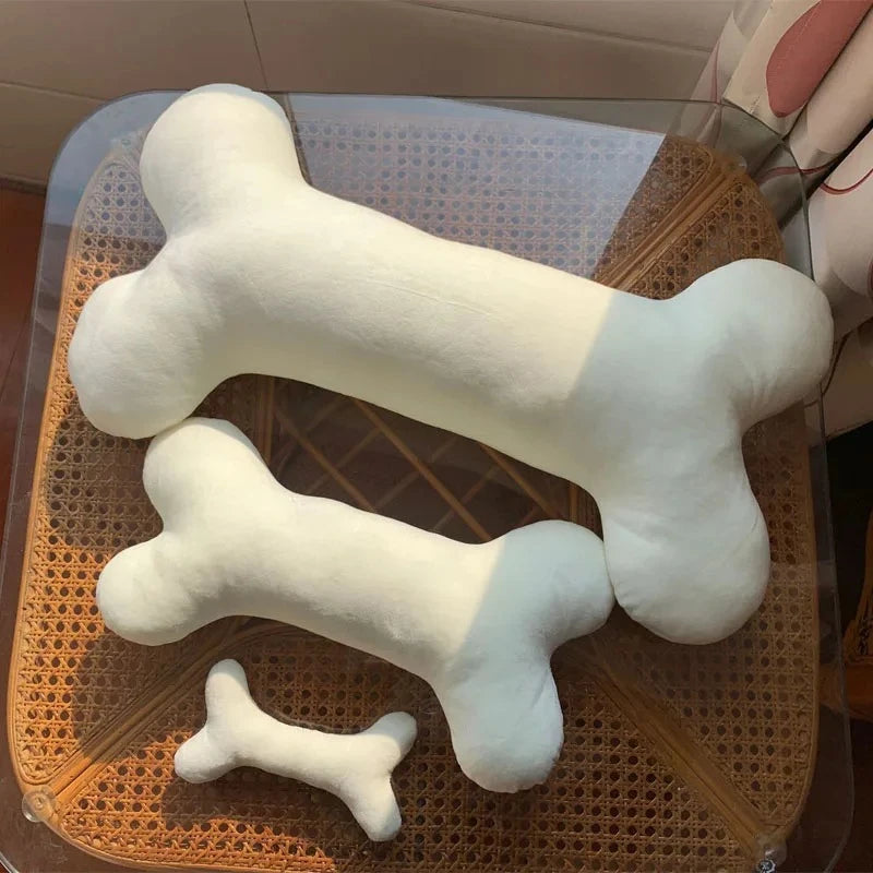 Plush Squeaky Bone Toy – Soft Interactive Dog Toy