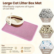 Double-Layer Cat Litter Mat – Easy-Clean Litter Catcher