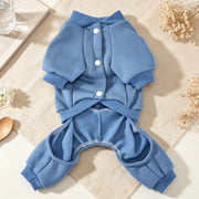 Cozy Four-Leg Dog Pajamas – Soft Fleece Winter Jumpsuit