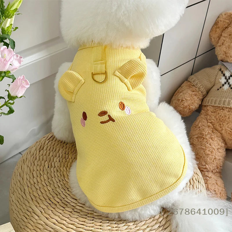 Bear Embroidered Dog Vest – Cute Everyday Walking Vest