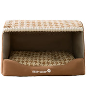 Cozy Dog House Bed – Washable Winter Den for Medium & Large Dogs