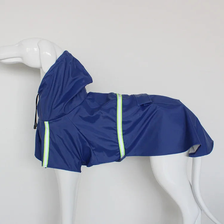 Reflective Dog Raincoat – Hooded Outdoor Jacket for Rainy Walks