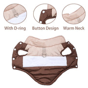 Warm Water-Resistant Dog Jacket – Fleece-Lined Outdoor Coat