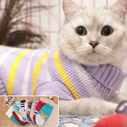 Cozy Plaid Cat Sweater – Soft Winter Vest