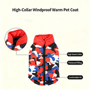 Camouflage Dog Jacket – Warm Zip-Up Outdoor Coat