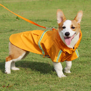Reflective Dog Raincoat – Hooded Outdoor Jacket for Rainy Walks