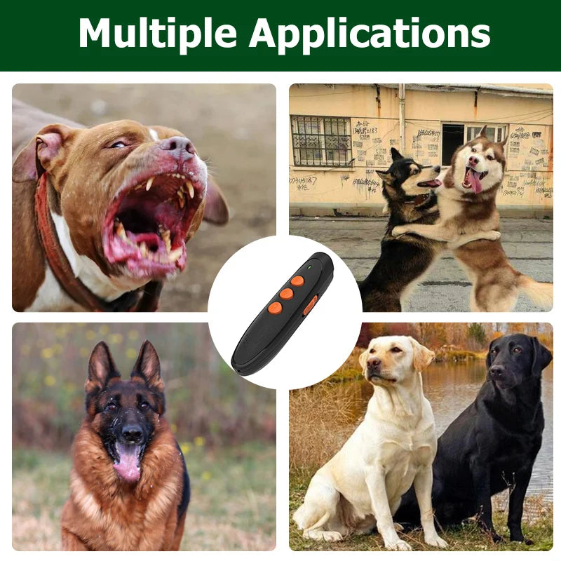 Ultrasonic Dog Bark Training Device – Rechargeable Handheld Trainer