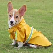 Reflective Dog Raincoat – Hooded Outdoor Jacket for Rainy Walks