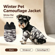 Camouflage Fleece Dog Jacket – Warm Outdoor Coat