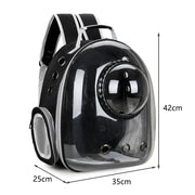Transparent Pet Travel Backpack – Space Capsule Carrier for Cats & Small Dogs