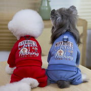 Cozy Four-Leg Dog Pajamas – Soft Fleece Winter Jumpsuit