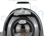 Transparent Pet Travel Backpack – Space Capsule Carrier for Cats & Small Dogs