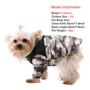 Camouflage Fleece Dog Jacket – Warm Outdoor Coat