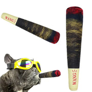 Cigar-Shaped Squeaky Dog Toy – Plush Interactive Play Toy