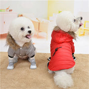 Soft Four-Leg Dog Pajamas – Cozy Full-Body Winter Jumpsuit