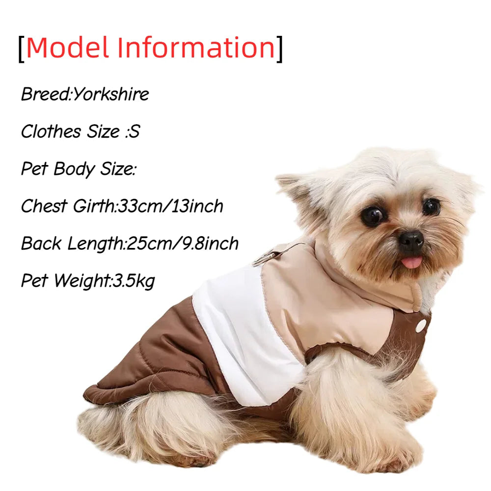 Warm Water-Resistant Dog Jacket – Fleece-Lined Outdoor Coat
