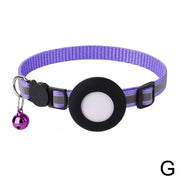 AirTag-Compatible Cat Collar – Reflective Adjustable Collar with Bell