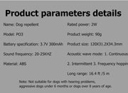 Ultrasonic Dog Bark Training Device – Rechargeable Handheld Trainer