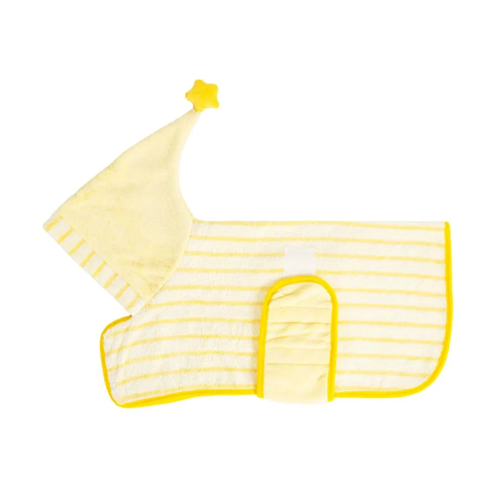 Quick-Dry Dog Bathrobe – Absorbent Towel Coat After Baths & Swims