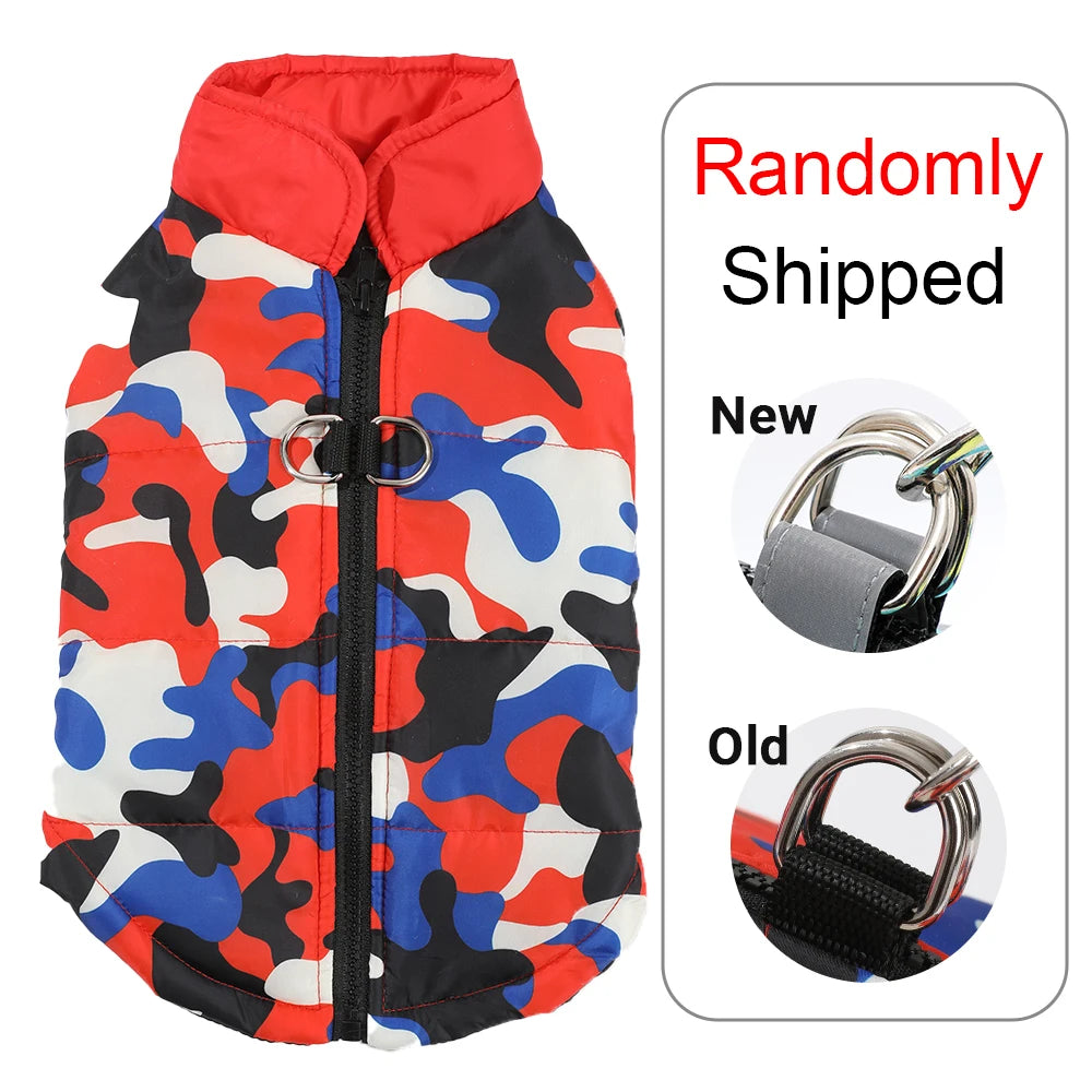 Camouflage Dog Jacket – Warm Zip-Up Outdoor Coat