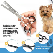 Pet Grooming Scissors with Comb – Dog & Cat Hair Trimming Tool