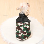 Camouflage Fleece Dog Jacket – Warm Outdoor Coat