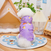 Windproof Hooded Dog Jacket – Warm Fleece Outdoor Coat