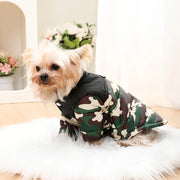 Camouflage Fleece Dog Jacket – Warm Outdoor Coat