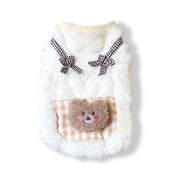 Cozy Plaid Pet Vest – Soft Fleece Jacket for Cats & Small Dogs