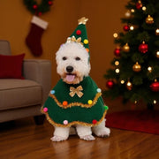 Christmas Pet Costume Cape – Festive Holiday Outfit for Dogs & Cats