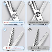 Pet Grooming Scissors with Comb – Dog & Cat Hair Trimming Tool