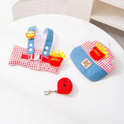 Cowboy Bear Dog Outfit Set – Denim Vest & Matching Hat