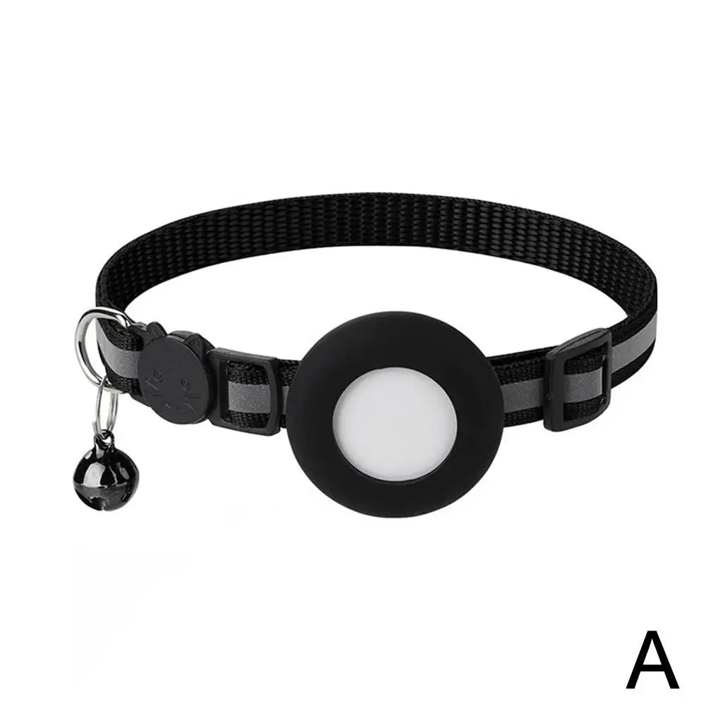 AirTag-Compatible Cat Collar – Reflective Adjustable Collar with Bell