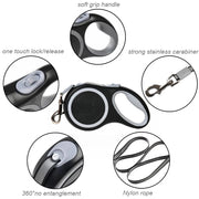Retractable Dog Leash – Adjustable 5m & 8m Walking Lead