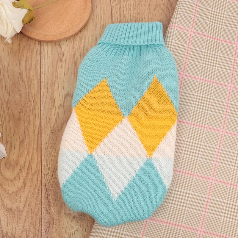 Cozy Plaid Cat Sweater – Soft Winter Vest