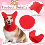 Cozy Fleece Dog Snood – Warm Ear & Neck Cover