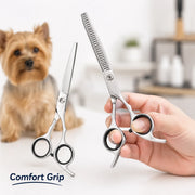 Pet Grooming Scissors with Comb – Dog & Cat Hair Trimming Tool