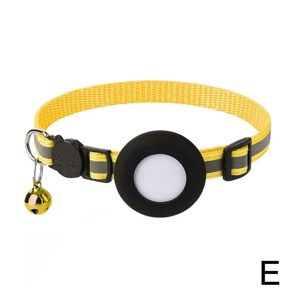 AirTag-Compatible Cat Collar – Reflective Adjustable Collar with Bell