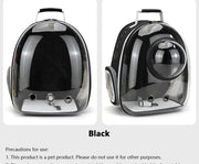 Transparent Pet Travel Backpack – Space Capsule Carrier for Cats & Small Dogs